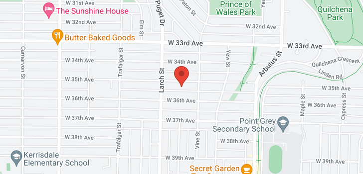 map of 2388 W 35TH AVENUE